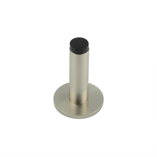 Burlington Plain Wall Mounted Door Stops Knurled Rose