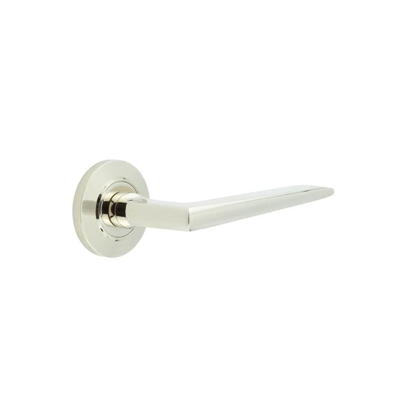 Burlington Mayfair Door Handles On Chamfered Rose