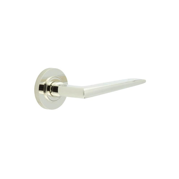 Burlington Mayfair Door Handles On Knurled Rose