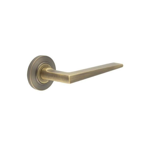Burlington Mayfair Door Handles On Chamfered Rose