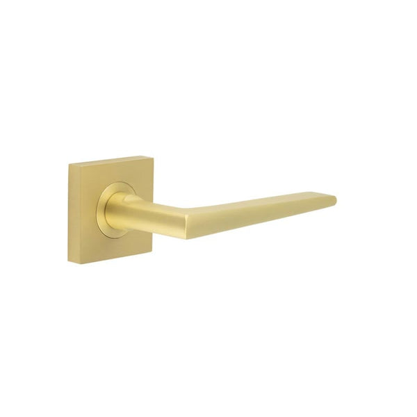 Burlington Mayfair Door Handles On Square Plain Rose