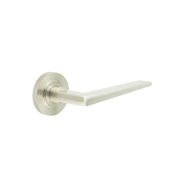 Burlington Mayfair Door Handles On Knurled Rose