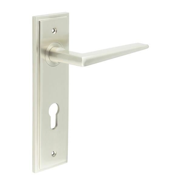 Burlington Mayfair Door Handle Din Euro Backplate