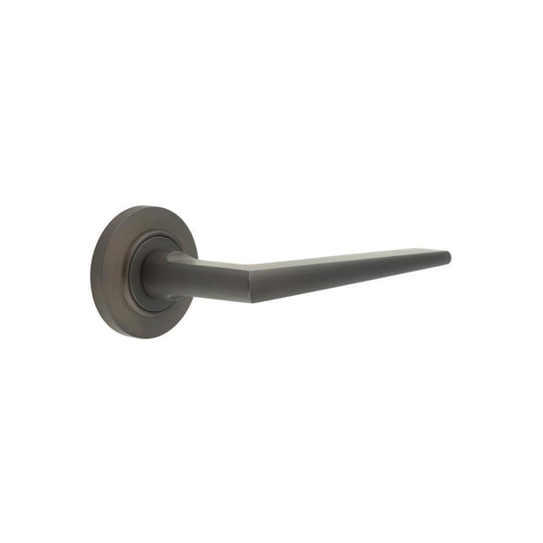 Burlington Mayfair Door Handles On Chamfered Rose
