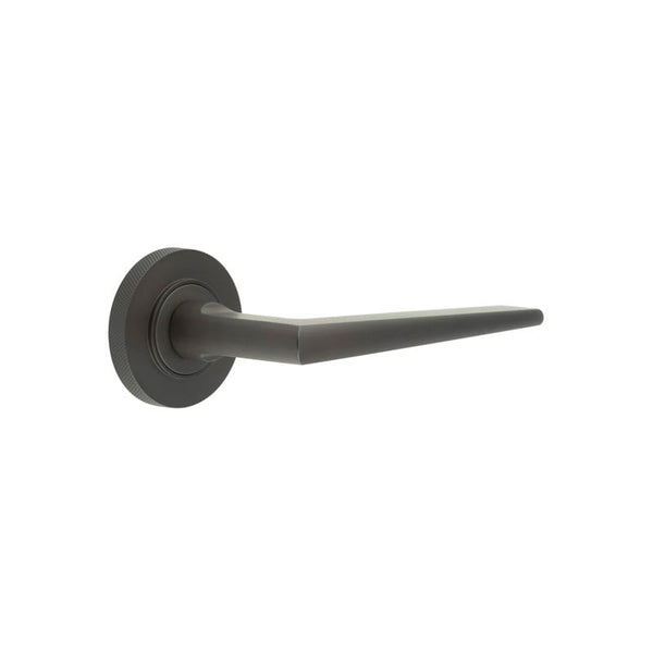 Burlington Mayfair Door Handles On Knurled Rose