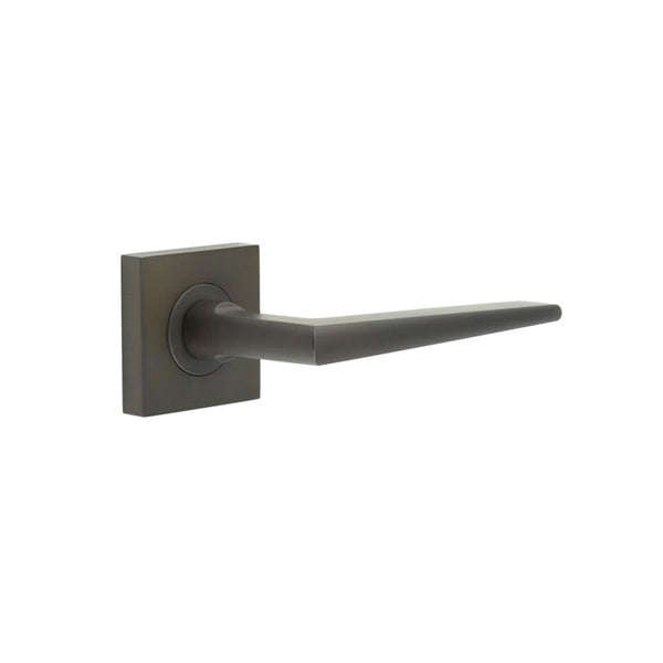 Burlington Mayfair Door Handles On Square Plain Rose