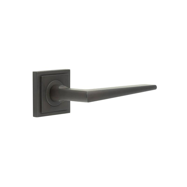 Burlington Mayfair Door Handles On Square Stepped Rose