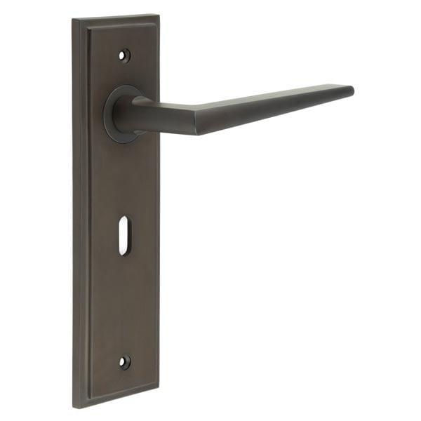 Burlington Mayfair Door Handles Lock Backplate