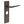 Mayfair Door Handle Bathroom Backplate Dark Bronze