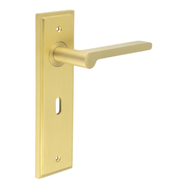 Burlington Fitzrovia Door Handle Lock Backplate