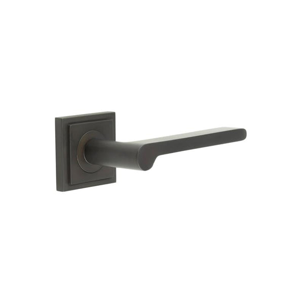 Burlington Fitzrovia Door Handles On Square Stepped Rose