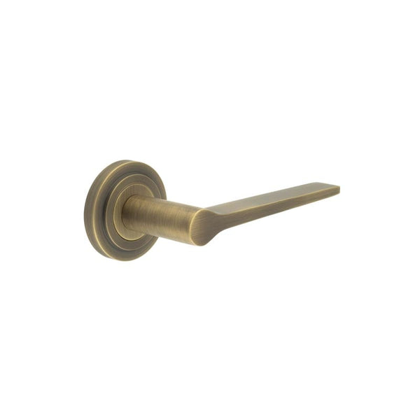 Burlington Knightsbridge Door Handles On Stepped Rose