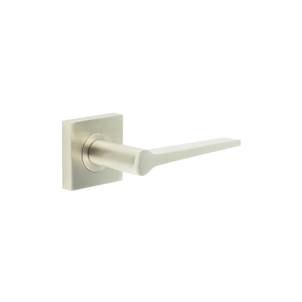 Burlington Knightsbridge Door Handles On Square Plain Rose