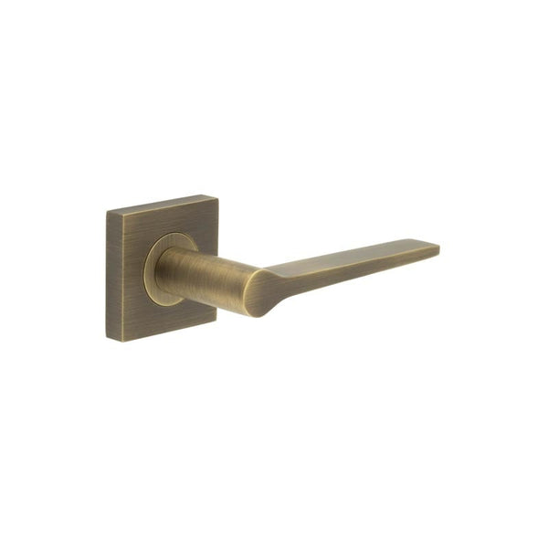 Burlington Knightsbridge Door Handles On Square Plain Rose
