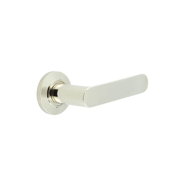 Burlington Kensington Door Handles On Chamfered Rose