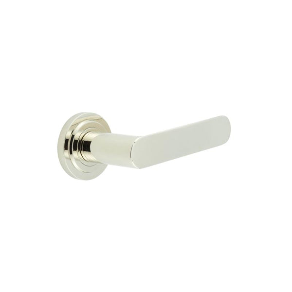Burlington Kensington Door Handles On Stepped Rose