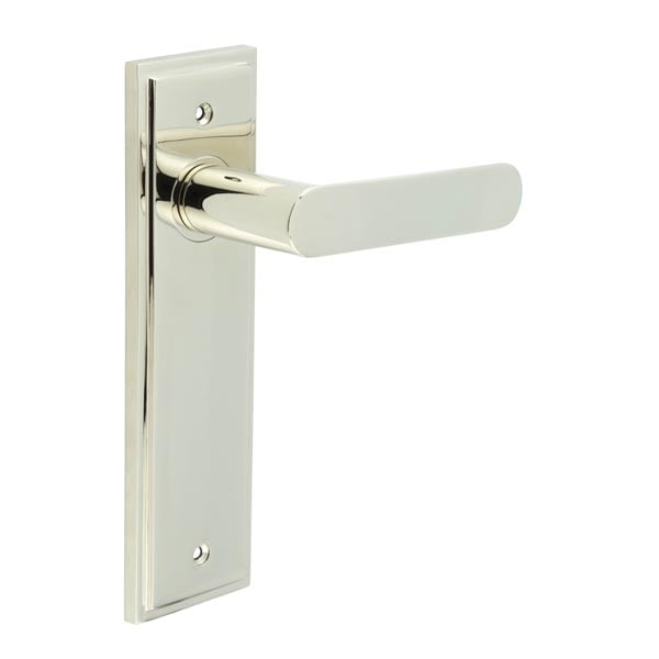 Burlington Kensington Door Handle Latch Backplate by Burlington By Frelan