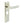 Kensington Door Handle Bathroom Backplate Polished Nickel