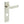 Kensington Door Handle Din Bathroom Backplate Polished Nickel