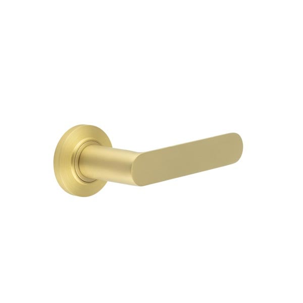 Burlington Kensington Door Handles On Chamfered Rose