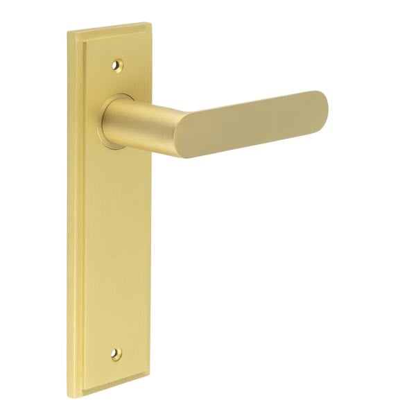 Burlington Kensington Door Handles Latch Backplate