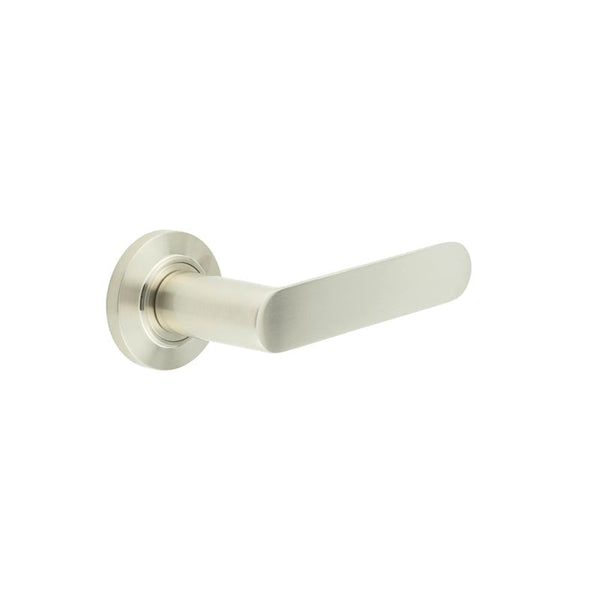 Burlington Kensington Door Handles On Chamfered Rose