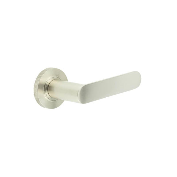 Burlington Kensington Door Handles On Knurled Rose