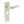 Kensington Door Handle Bathroom Backplate Satin Nickel