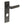 Kensington Door Handle Din Bathroom Backplate Dark Bronze