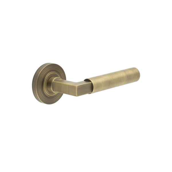 Burlington Westminster Door Handles On Plain Rose by Burlington By Frelan