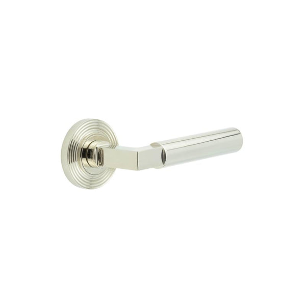 Burlington Westminster Door Handles On Reeded Rose