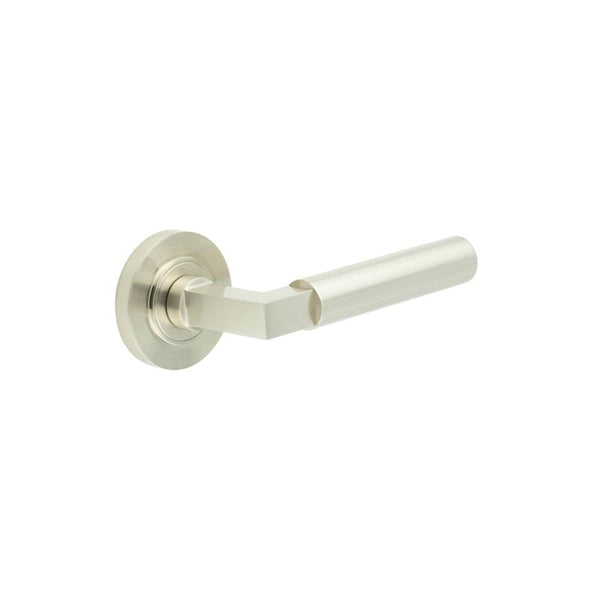 Burlington Westminster Door Handles On Plain Rose
