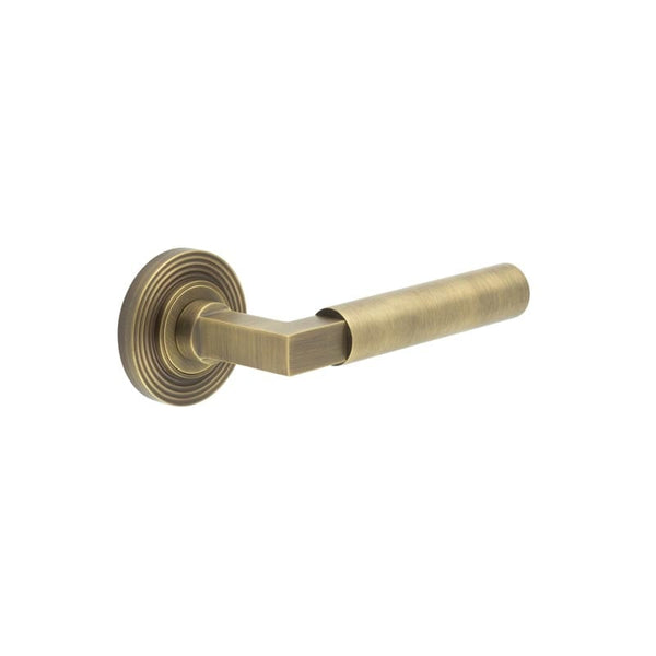 Burlington Westminster Door Handles On Reeded Rose