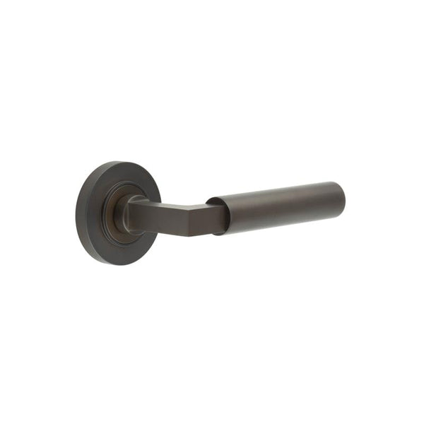 Burlington Westminster Door Handles On Plain Rose by Burlington By Frelan
