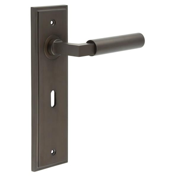 Burlington Westminster Door Handles Lock Backplate