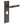 Westminster Door Handle Bathroom Backplate Dark Bronze
