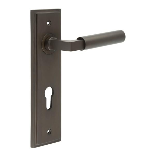 Burlington Westminster Door Handles Din Euro Backplate