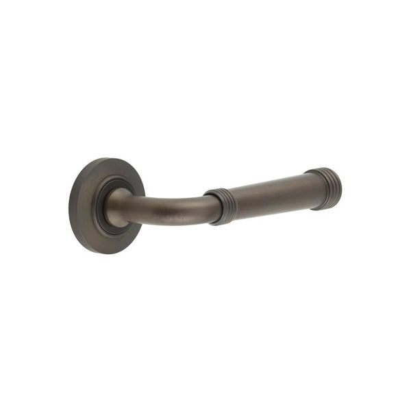 Burlington Highgate Door Handles On Chamfered Rose