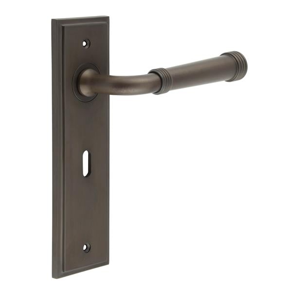 Burlington Highgate Door Handles Lock Backplate