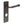 Highgate Door Handle Din Bathroom Backplate Dark Bronze