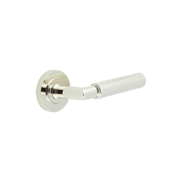 Burlington Piccadilly Door Handles On Plain Rose by Burlington By Frelan