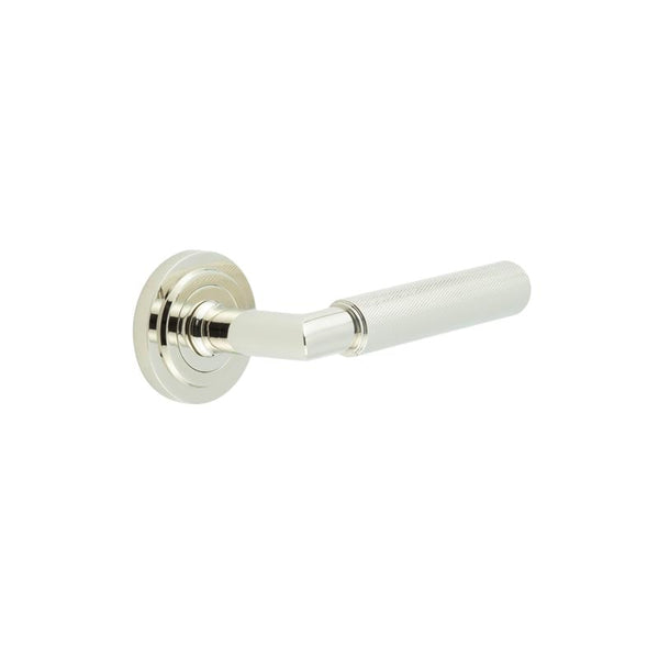 Burlington Piccadilly Door Handles On Stepped Rose