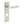 Piccadilly Door Handle Din Bathroom Backplate Polished Nickel