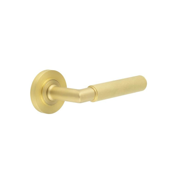 Burlington Piccadilly Door Handles On Plain Rose by Burlington By Frelan