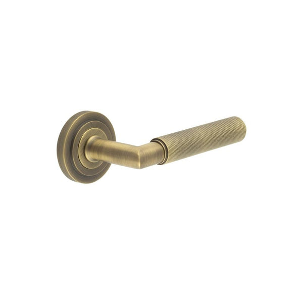 Burlington Piccadilly Door Handles On Stepped Rose