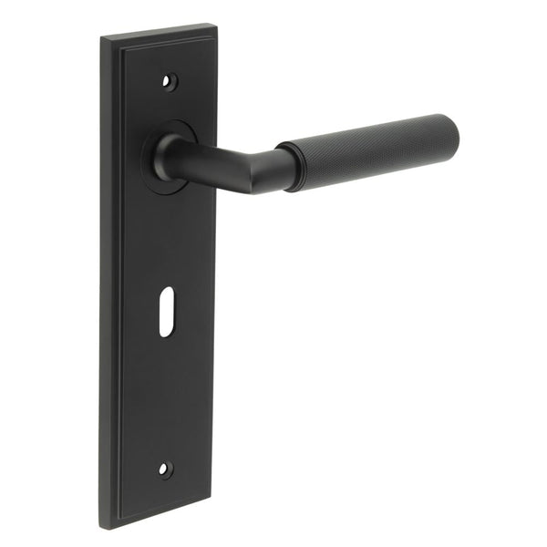 Burlington Piccadilly Door Handle Lock Backplate
