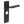 Piccadilly Door Handle Bathroom Backplate Matt Black