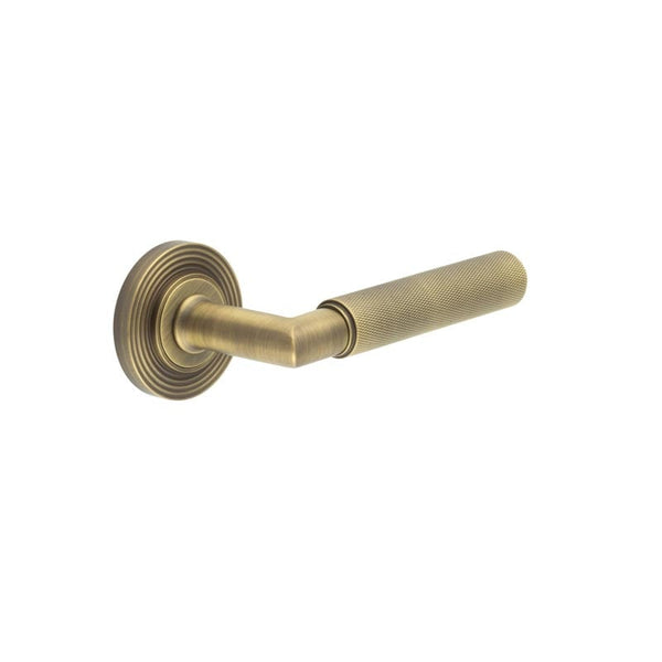Burlington Piccadilly Door Handles On Reeded Rose