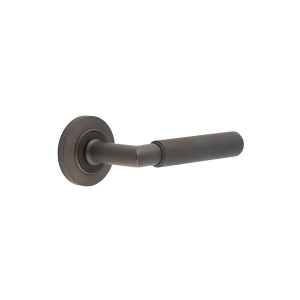 Burlington Piccadilly Door Handles On Chamfered Rose by Burlington By Frelan