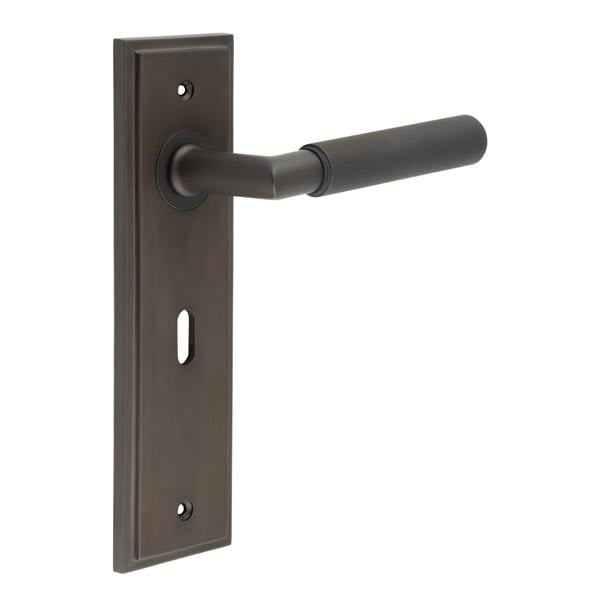 Burlington Piccadilly Door Handle Lock Backplate
